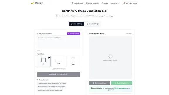 GEMPIX2 - Kostenloser Nano Banana 2 KI-Bildgenerator