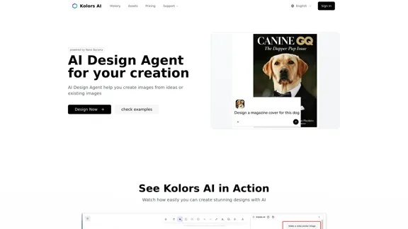 Kolors AI - an assistant for your design needs