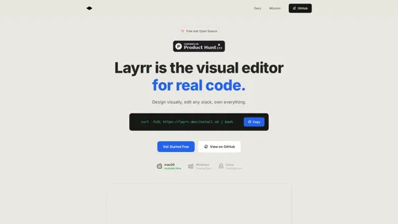Layrr - O editor visual para código real