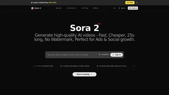 Sora 2 - KI-Text-zu-Video-Ersteller