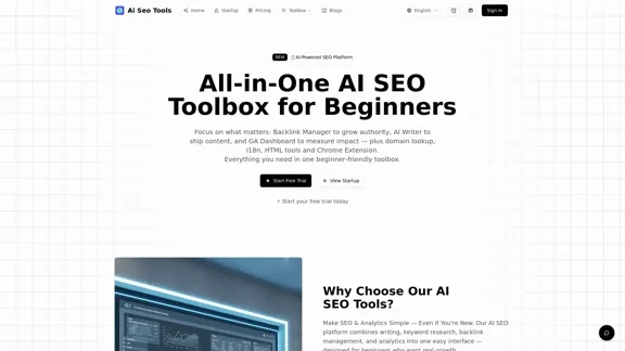 AISEOTools - 初學者的全方位 AI SEO 平台