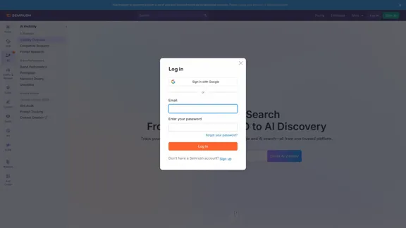Semrush AI Visibility - Gagnez chaque recherche