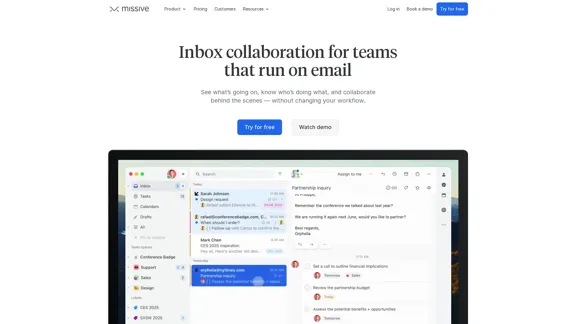 Missive - Team collaboration through email inboxes.