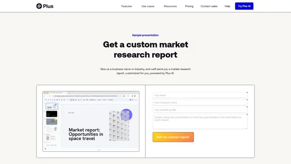 Plus - Kostenfreier Marktforschungsbericht jederzeit verfügbar