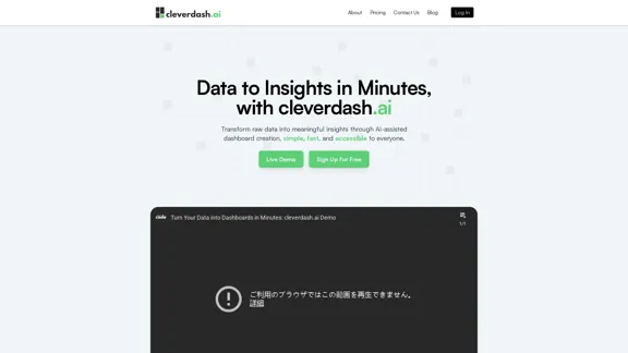 cleverdash.ai - Advanced AI Dashboard Solutions for Businesses & Developers