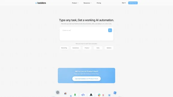 Kadabra | Automate Data and Business Workflows with AI
