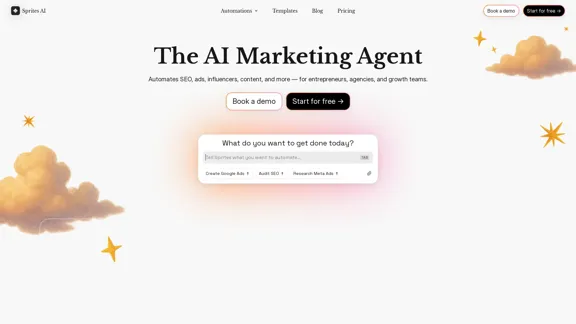 Sprites - AI Marketing Agent & Automations for Entrepreneurs, Small and Medium Businesses, Growth Teams