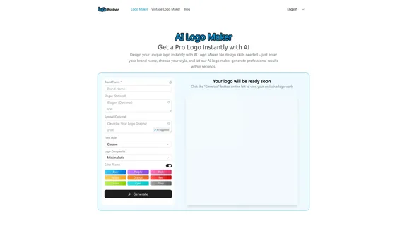 AI Logo Maker - Free Online Logo Creator using AI