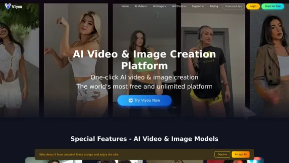 Viyou - The best free platform for creating AI videos.
