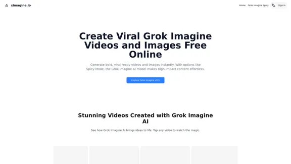 Grok Imagine - Quick and simple image and video creation