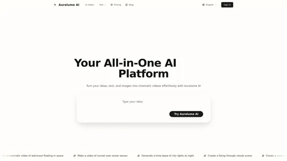 Auralume AI - The Best AI Video Platform