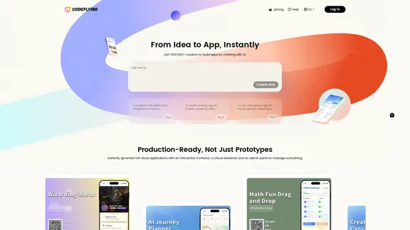CodeFlying - Vibe Coding App Builder