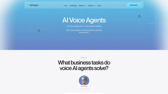 Zentegrio - The best AI voice agents for businesses.