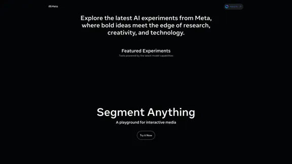 Meta AI Demos - Попробуйте экспериментальные демонстрации, основанные на последних исследованиях в области ИИ от Meta.