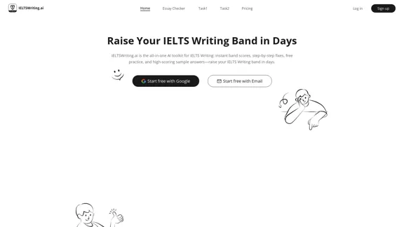IELTSwriting.ai - Бесплатная практика написания IELTS и проверка эссе с помощью ИИ
