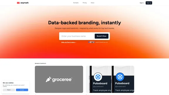 Anymark - Логотипы, созданные вручную и основанные на исследованиях для стартапов