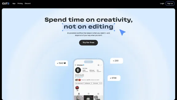 cut3 - AI-управляемая платформа и сервис для создания короткометражных видео