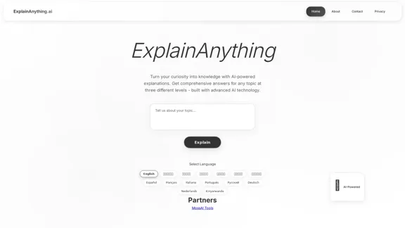 ExplainAnything.ai - Explicaciones de temas impulsadas por IA