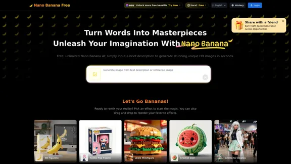 Nano Banana 2 Free - Nano Banana Pro Бесплатный ИИ Изображение