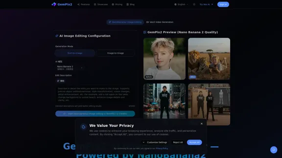 GemPix2 - 由NanoBanana2驱动的AI图像生成器