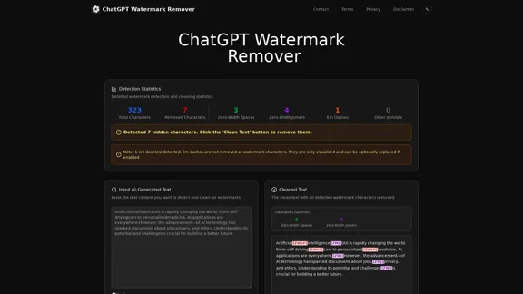 Remover de Marca d'Água ChatGPT Gratuito - Remova Marcas d'Água de IA Online