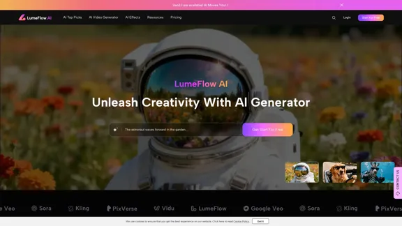 LumeFlow - AIジェネレーターで創造性を解き放とう
