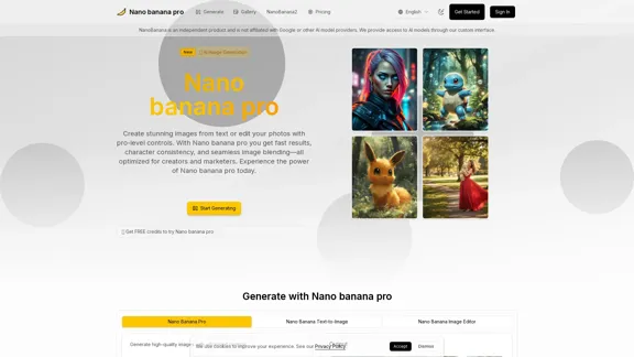 Nano banana pro - 最佳人工智能图像生成工具
