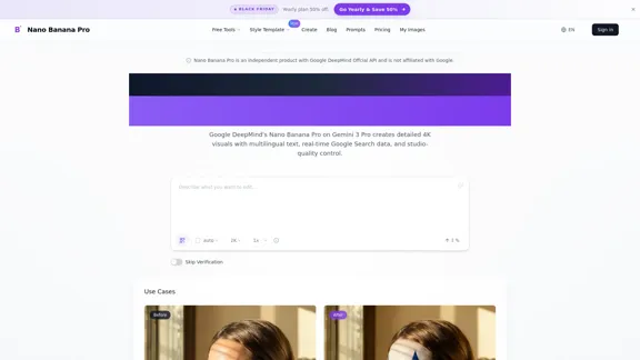 Nano Banana Pro - Предварительный просмотр изображения Google Gemini 3 Pro