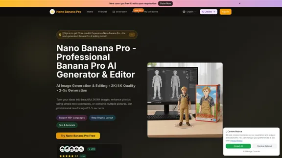 Nano Banana Pro и 2.0 ИИ - Редактор изображений от Google на базе Gemini 3 Pro