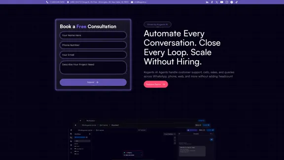 Kogents ai Agente - La mejor automatización e integración de IA agente.