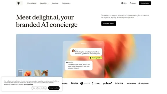 Delight AI - 卓越した顧客体験のためのAIコンシェルジュ