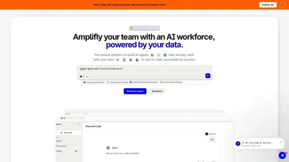 Calk AI - 使用您的內部知識構建自定義 AI 代理