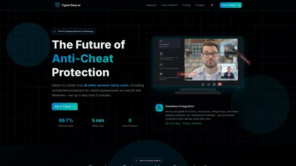 CyberSeal.ai - Anti-triche avancé pour les évaluations en ligne