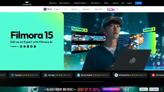 Wondershare Filmora - 像专业人士一样编辑视频