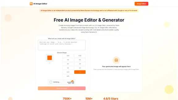 纳米香蕉AI - 免费的AI图像编辑器和生成器