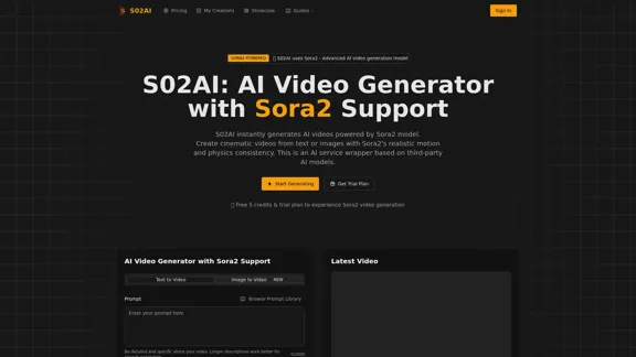 Sora2 - Создавайте потрясающие видео с помощью ИИ