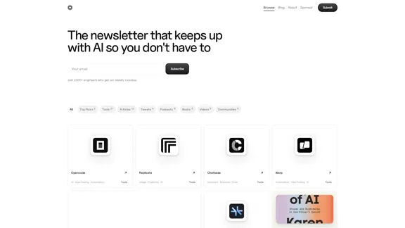 AI工具 - 为工程师发现最佳的AI工具和资源