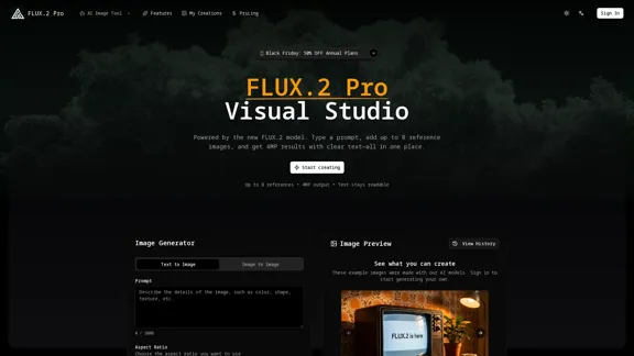 FLUX.2 Pro - ビジュアルAI画像スタジオ
