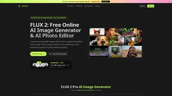 FLUX 2 - 無料のオンラインAI画像生成器＆AI写真編集ツール