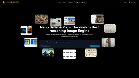 NanoBanana Pro - 下一代人工智能图像生成平台