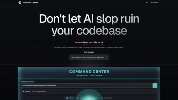 Command Center - AI代理的後IDE