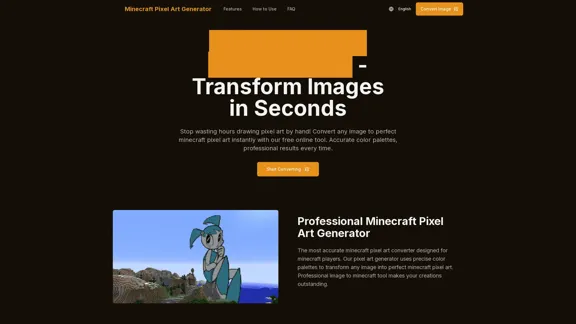 Minecraft 像素藝術生成器 - 圖像轉換為像素藝術工具