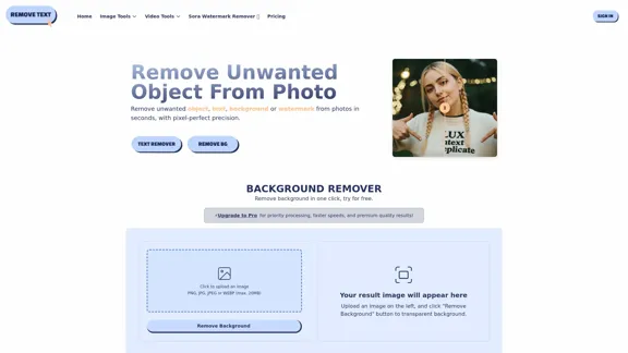 Eliminador de Objetos - Elimina sin esfuerzo elementos no deseados de tus fotos.
