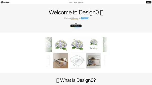 Design0 - Easy AI Design for Everyone
