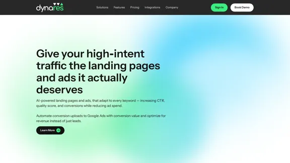dynares - KI-gestützte Landing Pages und Werbekampagnen für Google Ads