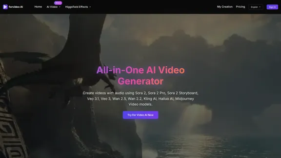 Create videos effortlessly with advanced AI models.