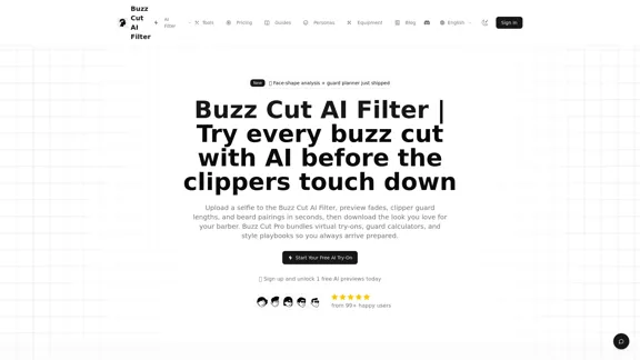 Buzz Cut AI Filter - 在线免费试用