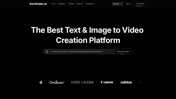 KaraVideo - AIを使ってテキストと写真を動画に変換する