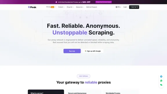 IPPeak - Proxies Residenciales Rápidos y Confiables de Calidad