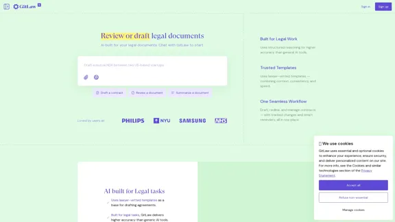 GitLaw - Создавайте и редактируйте контракты, общаясь с ИИ.